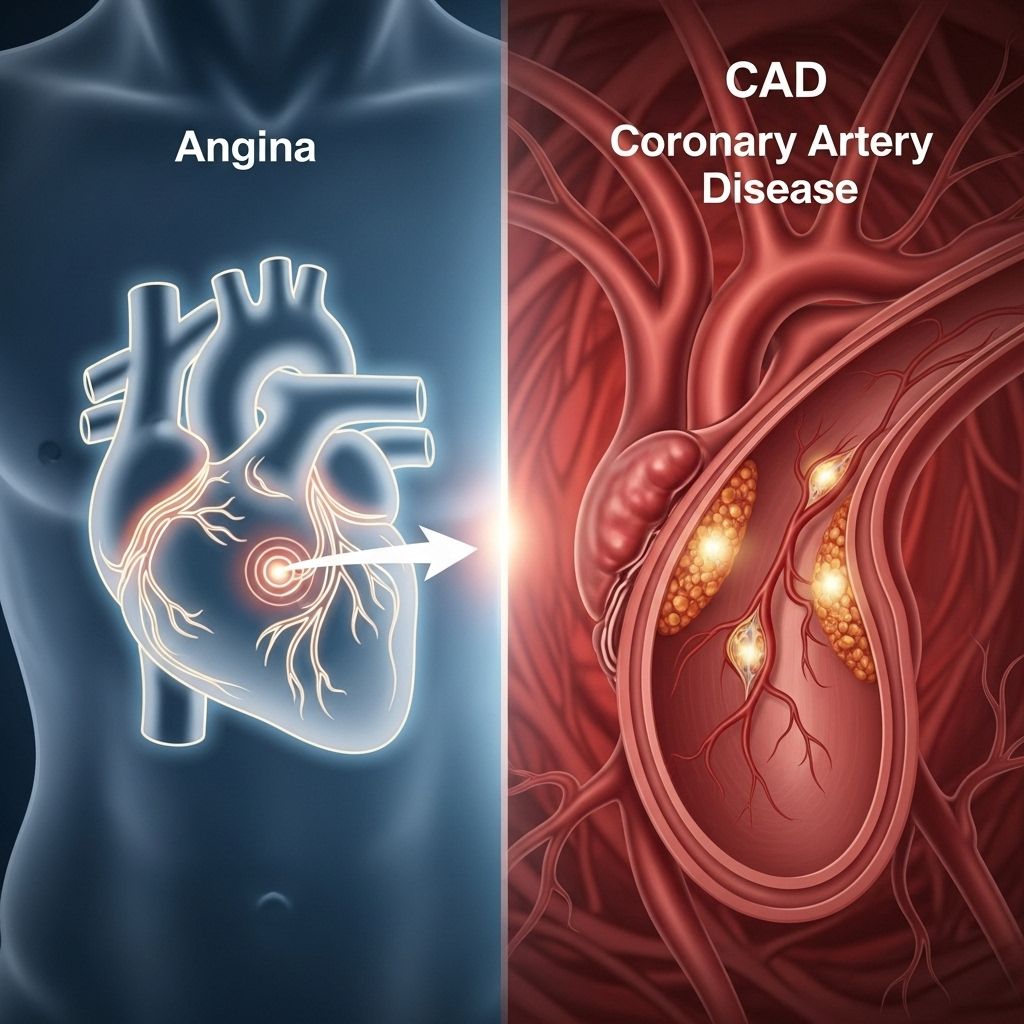 Explore how angina and coronary artery disease are connected, their distinctive symptoms, causes, and what sets them apart for better heart health.