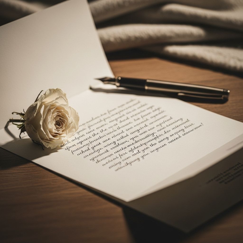 Heartfelt Apology Letters for Husband: How to Make Amends and Heal a Relationship Expressing genuine regret in writing paves the way for emotional reconnection and growth.