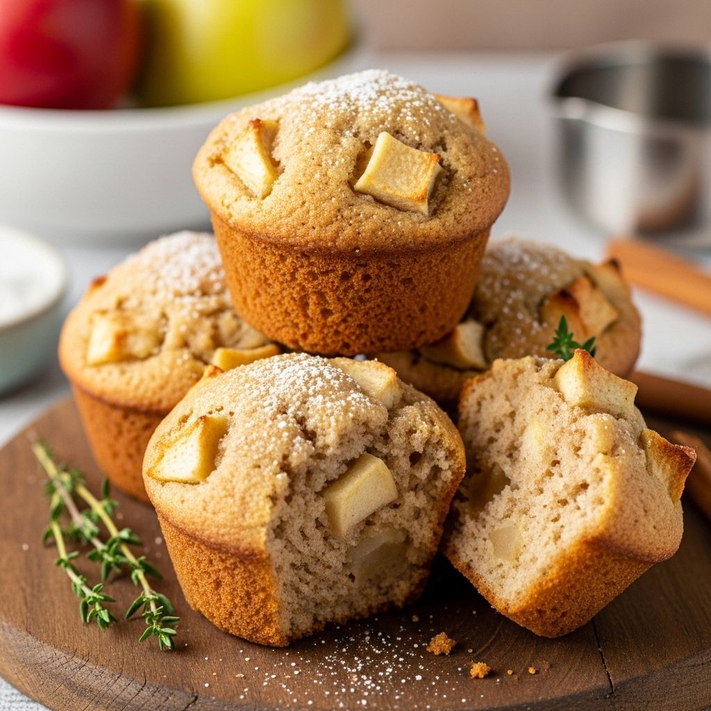 Hearty grains and sweet fruit pieces mingle with cozy spices for a moist morning treat.