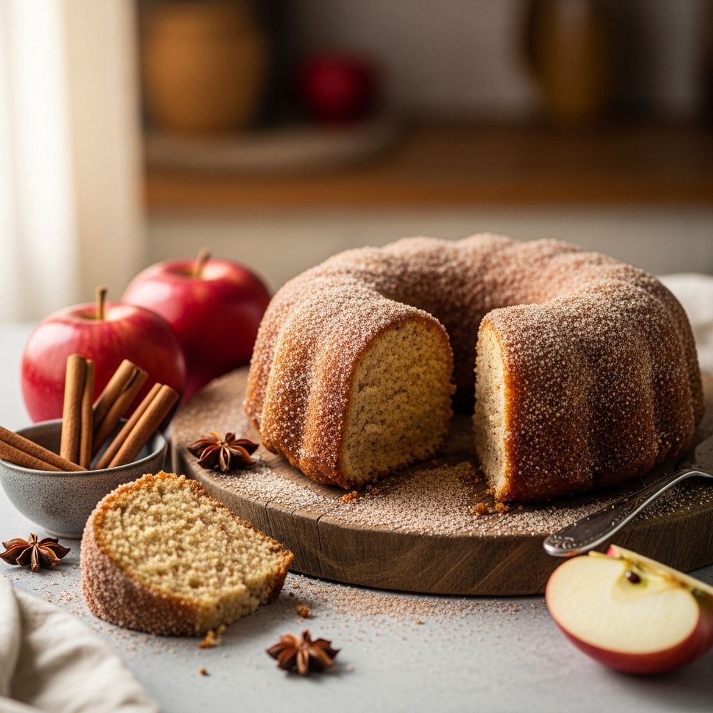 Experience the warmth of autumn spices and a glaze of cinnamon sugar in every slice.