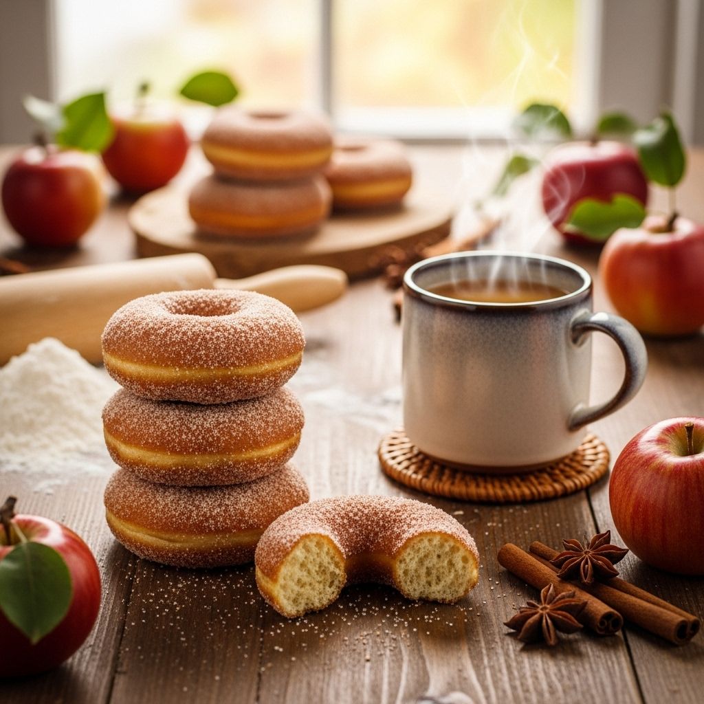 Apple Cider Doughnuts: The Ultimate Homemade Fall Treat Experience the warmth of autumn in every spiced, sugar-dusted bite.