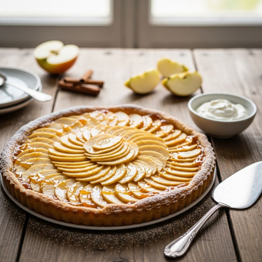 A minimalist pastry that celebrates buttery layers and delicate fruit sweetness.