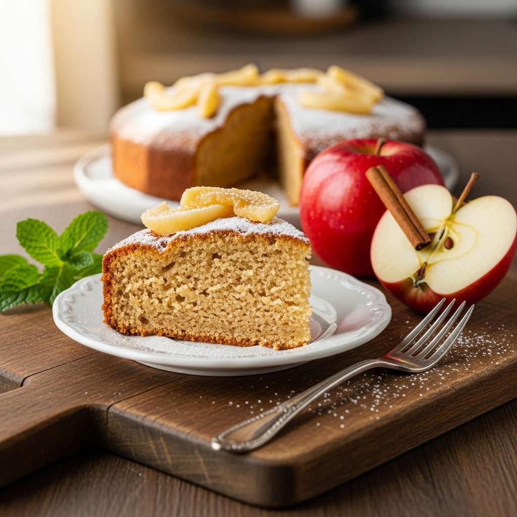 A simple dessert that stays soft and flavorful with applesauce, oil, and pantry staples.