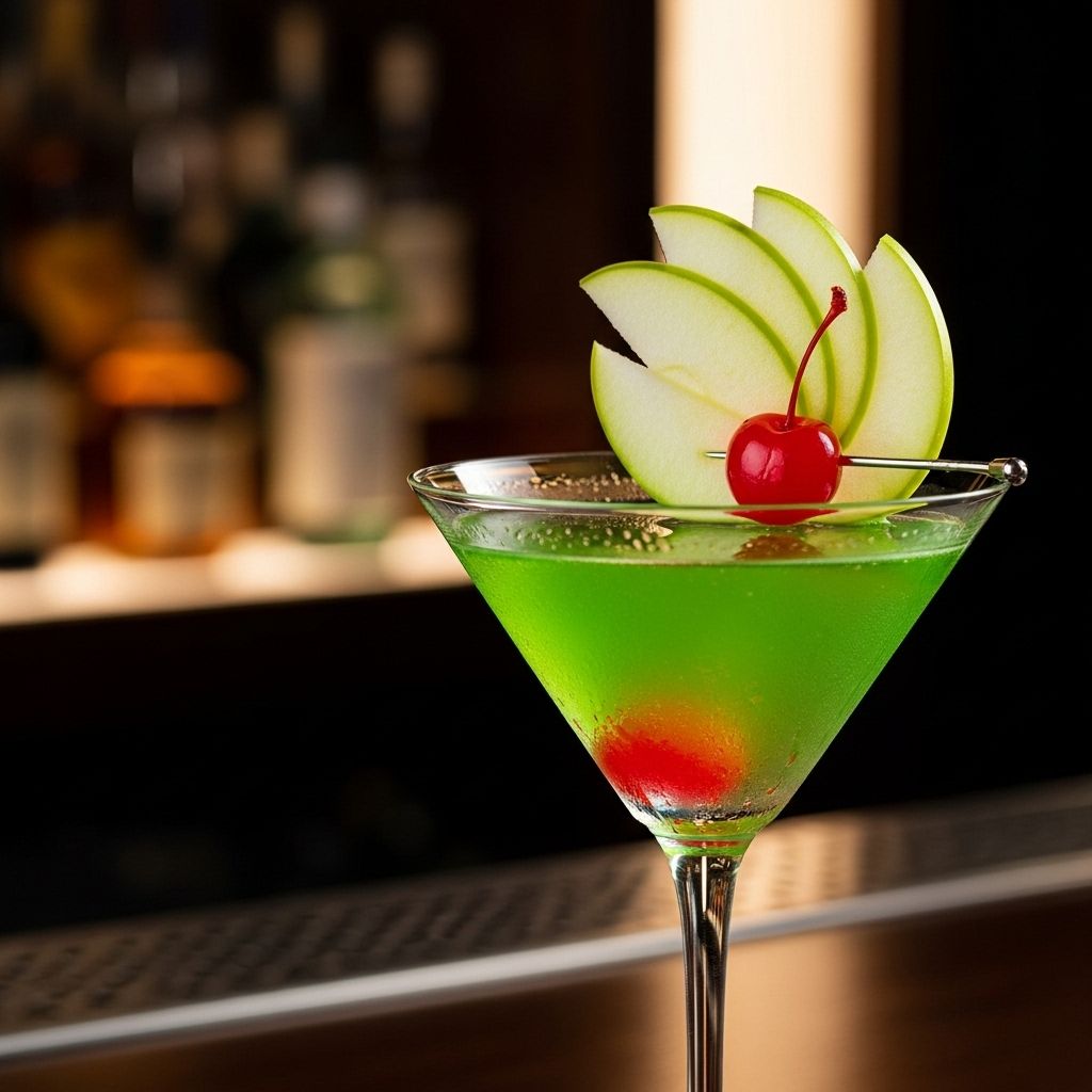 Festive green hue and balanced tart-sweet notes make every sip a memorable moment.