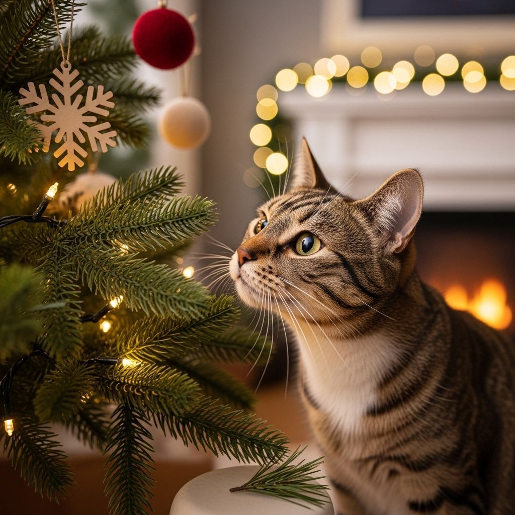 Are Christmas Trees Toxic to Cats? What Every Cat Owner Should Know Mild oils in pine needles and water additives can irritate mouth and cause blockages.