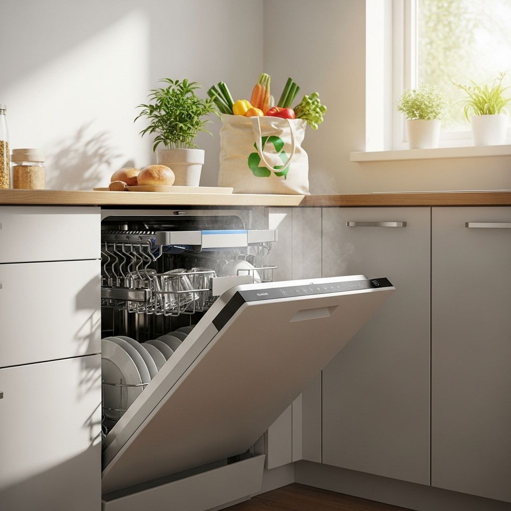 Examining how dishwashers compare to handwashing and what it means for water, energy, and sustainable living.