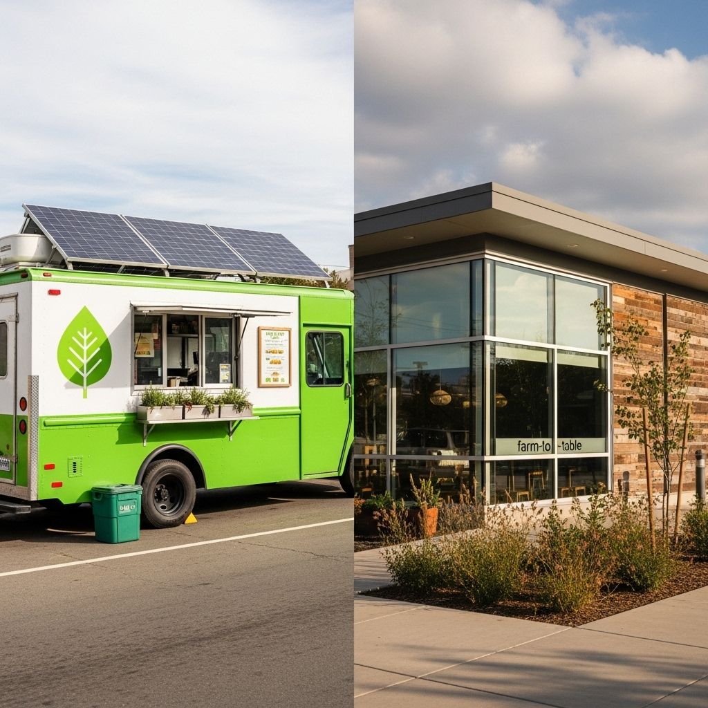 Are Food Trucks Greener Than Restaurants? An In-Depth Comparison Examining the environmental impact of food trucks versus traditional restaurants in today's culinary landscape.
