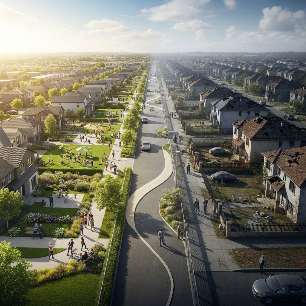 Exploring whether suburban growth is sustainable or facing long-term social and economic challenges in a rapidly evolving world.