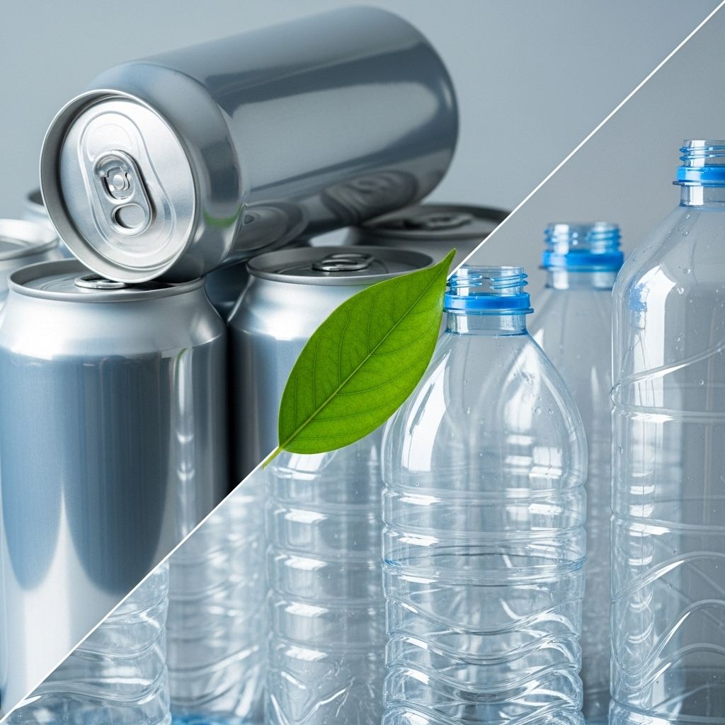 Examining carton, plastic, and aluminum water containers to reveal their true environmental impact and sustainability trade-offs.