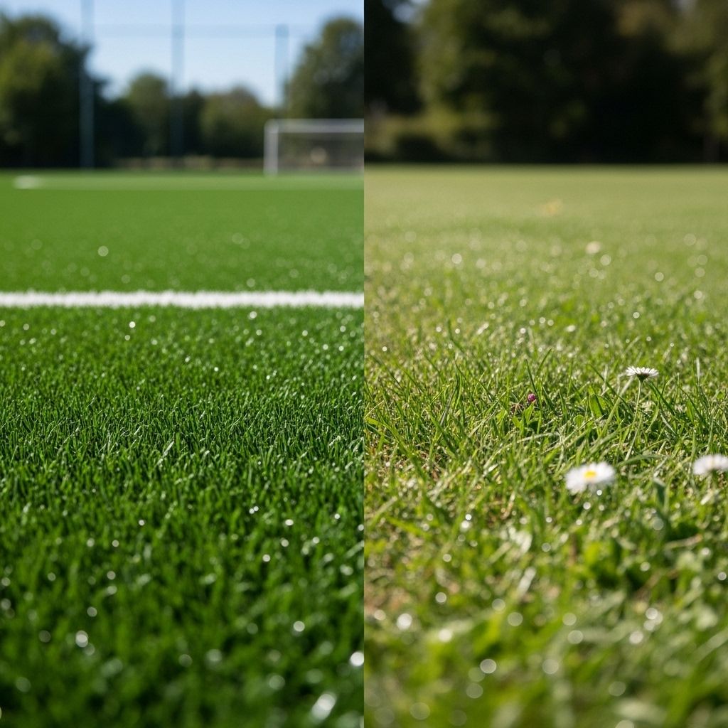Artificial Turf vs. Real Grass: Which Is the Greener Choice? A comprehensive look at environmental, health, and practical impacts of artificial turf compared to natural grass lawns.
