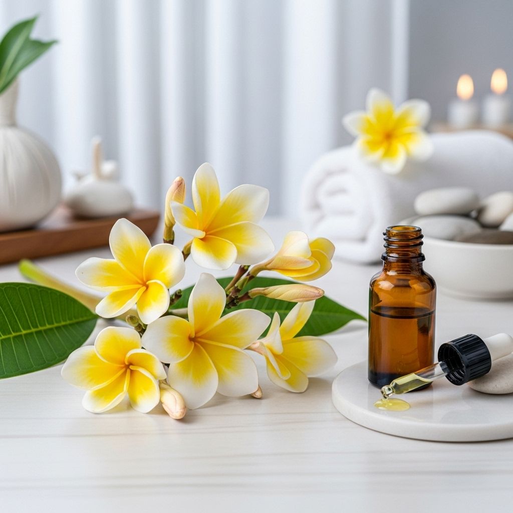 Unveiling the Astonishing Benefits of Frangipani Essential Oil A lush floral essence that soothes the mind, nourishes skin, and supports restful nights.