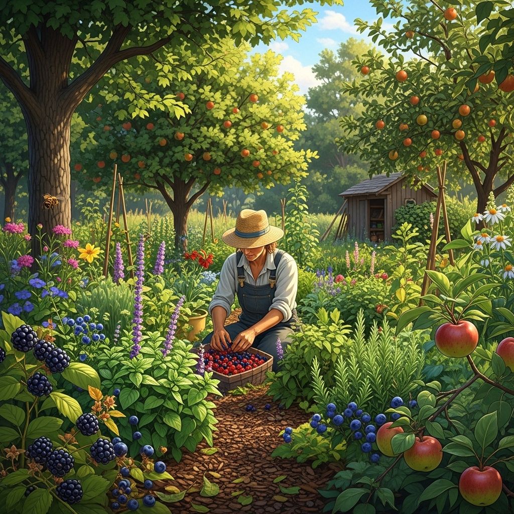 Discover vital August jobs for a thriving, resilient, and abundant forest garden.