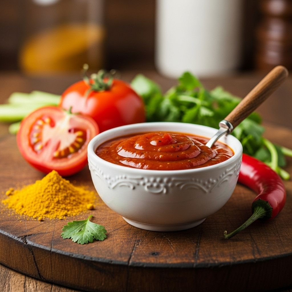 Warm spices and tangy tomatoes unite in a sauce that transforms everyday dishes.