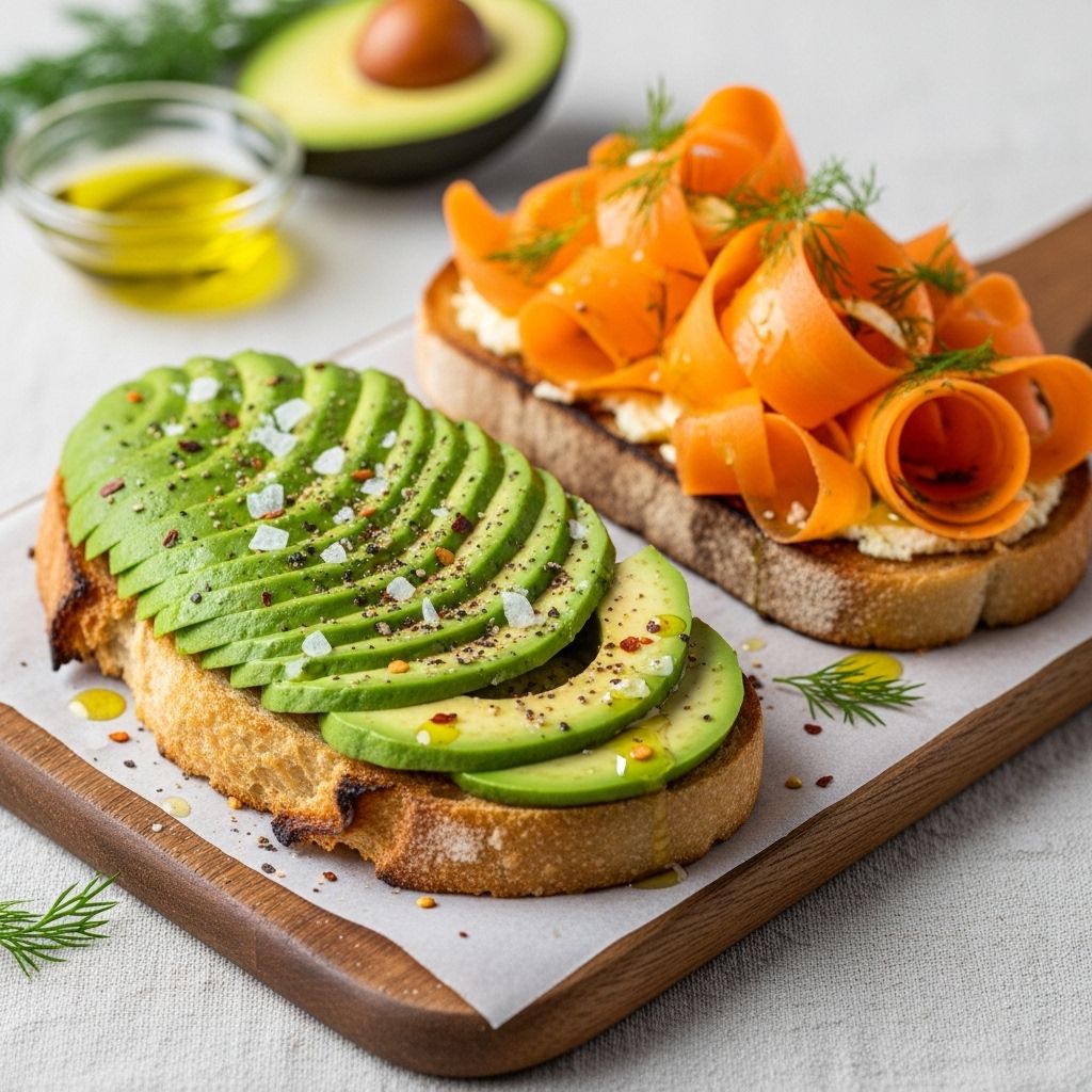 Avocado and Carrot Tartines: A Nutritious and Vibrant Open-Faced Delight Take your toast to the next level—discover how avocado and carrots combine for a delicious, colorful tartine packed with flavor and nutrition.