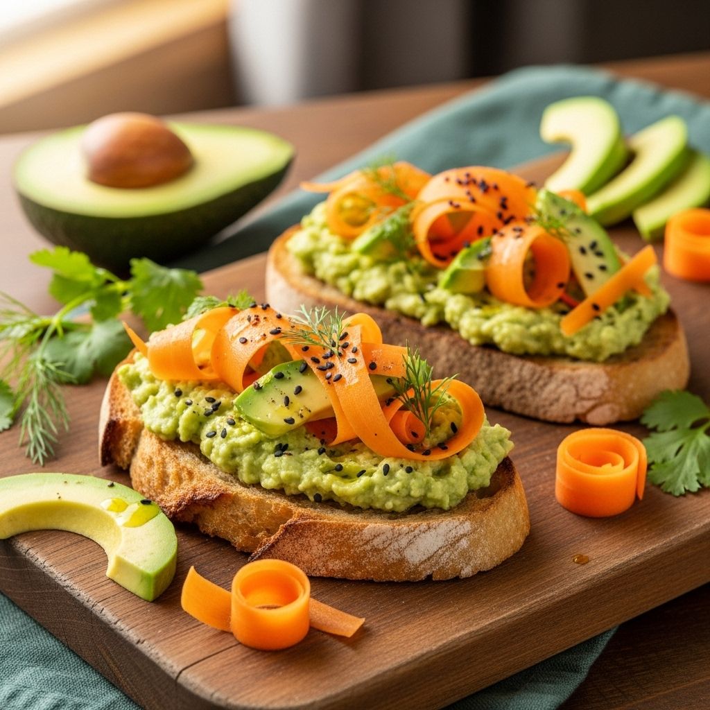 A vibrant, nutrient-rich tartine recipe brimming with flavors, antioxidants, and eye-healthy benefits ideal for breakfast, brunch, or a light meal.