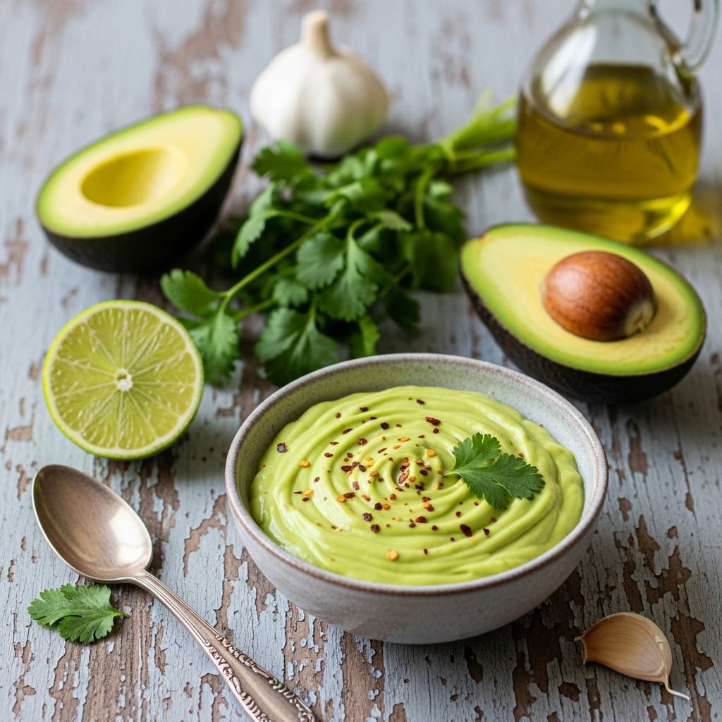 A velvety, tangy topping that transforms tacos, bowls, and veggies with fresh flavor.