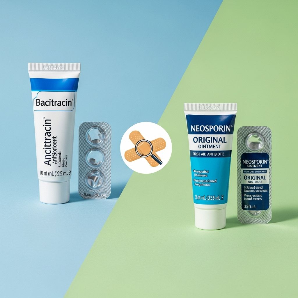 Discover the differences, effectiveness, and safety considerations of Bacitracin vs. Neosporin for minor cuts, scrapes, and burns.