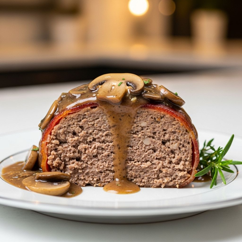 Crisp exterior locks in moisture for slices oozing with deep, savory flavor.