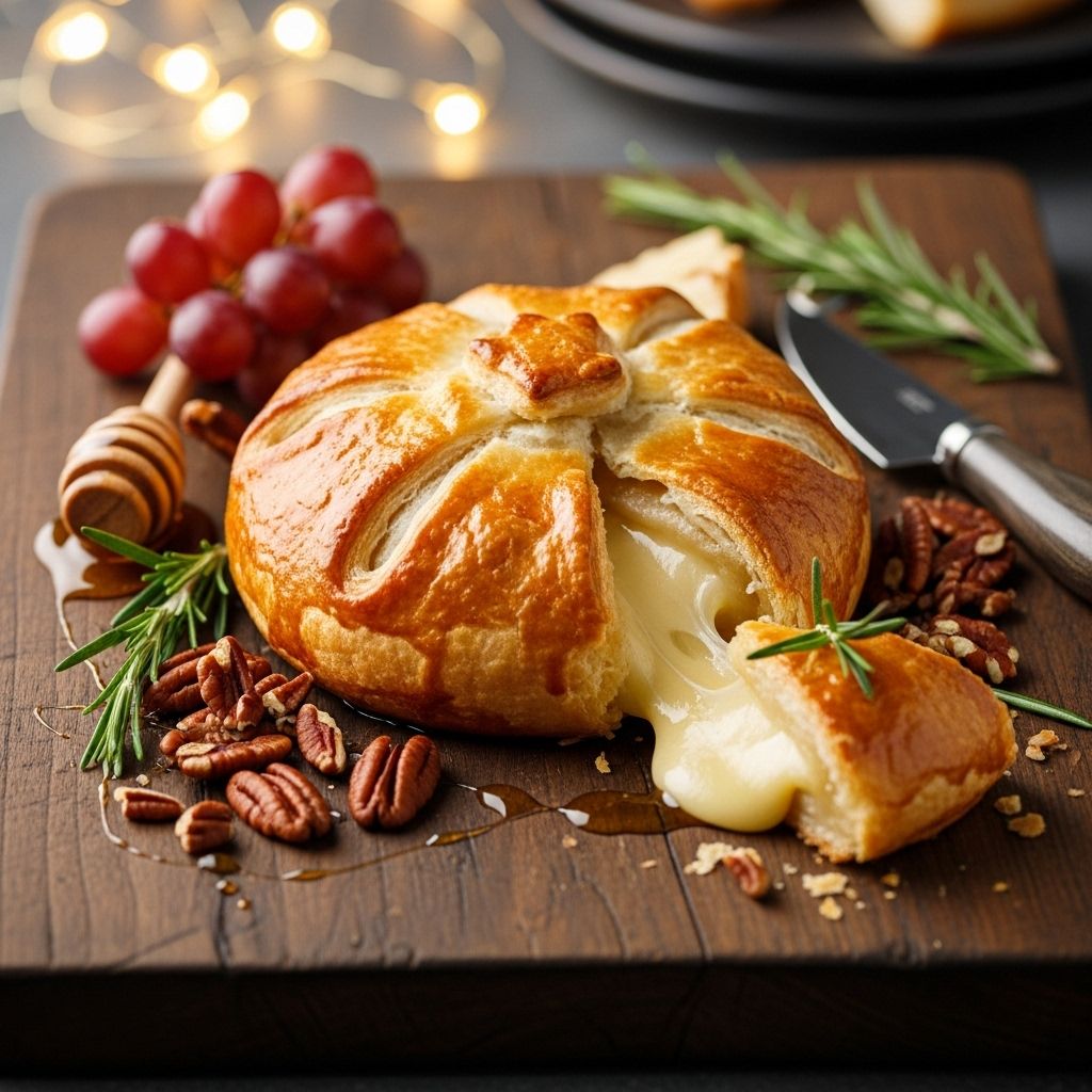 An elegant mix of molten cheese and fruit preserves that elevates any gathering.