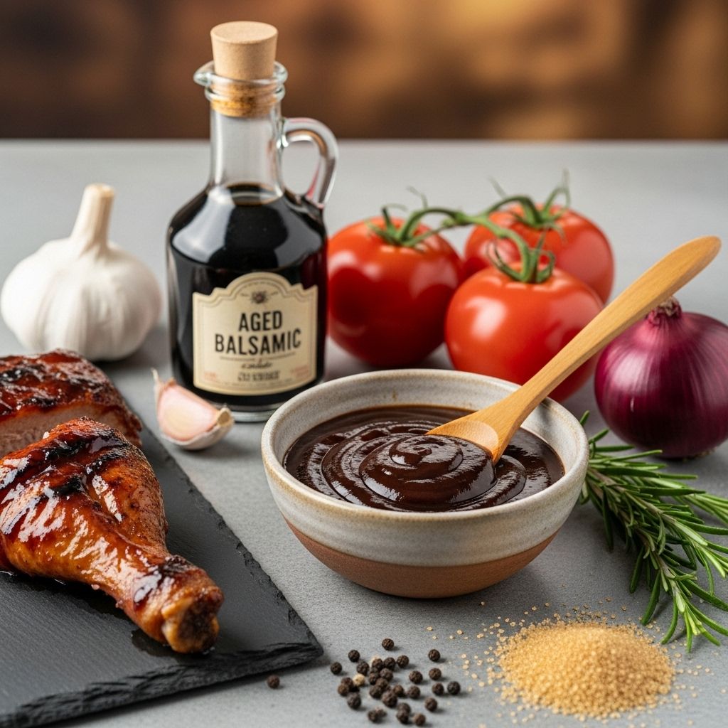 An elevated glaze bursting with rich vinegar notes, sweet caramel, and herbal warmth.