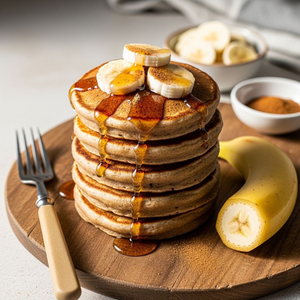 Enjoy the familiar warmth of banana bread in every tender, crisp-edged morning bite.