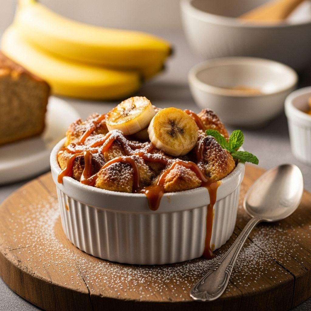 A custard-rich bake that turns stale bread and kitchen scraps into pure indulgence.