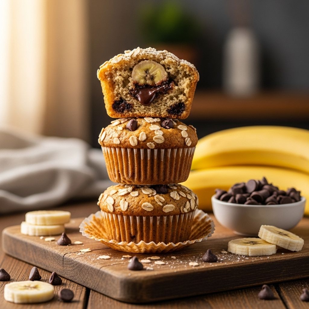 Discover the secrets to bakery-perfect banana chocolate chip muffins—moist, healthy, and packed with rich flavor in every bite.
