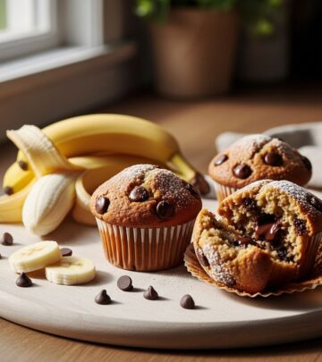 Make moist, fluffy banana chocolate chip muffins at home using healthy twists and pantry staples anyone can master.