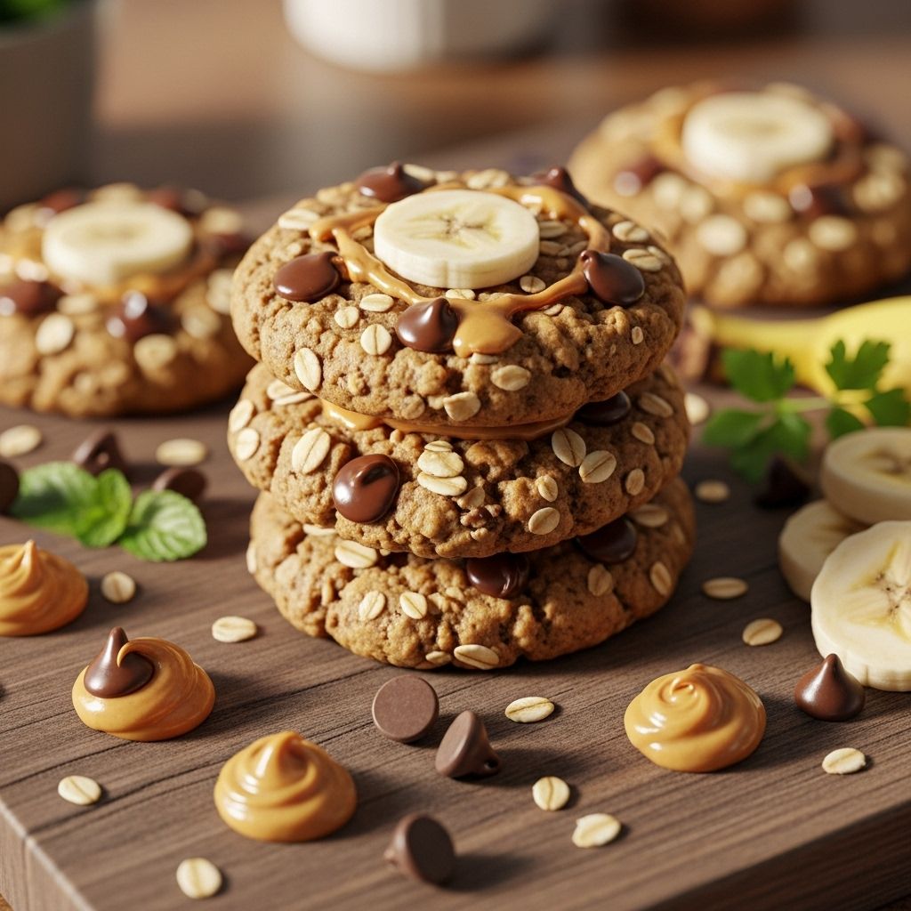 Delicious Banana Oatmeal Cookies with Peanut Butter & Chocolate Chips Turn brown fruit into irresistibly soft treats that melt in your mouth.