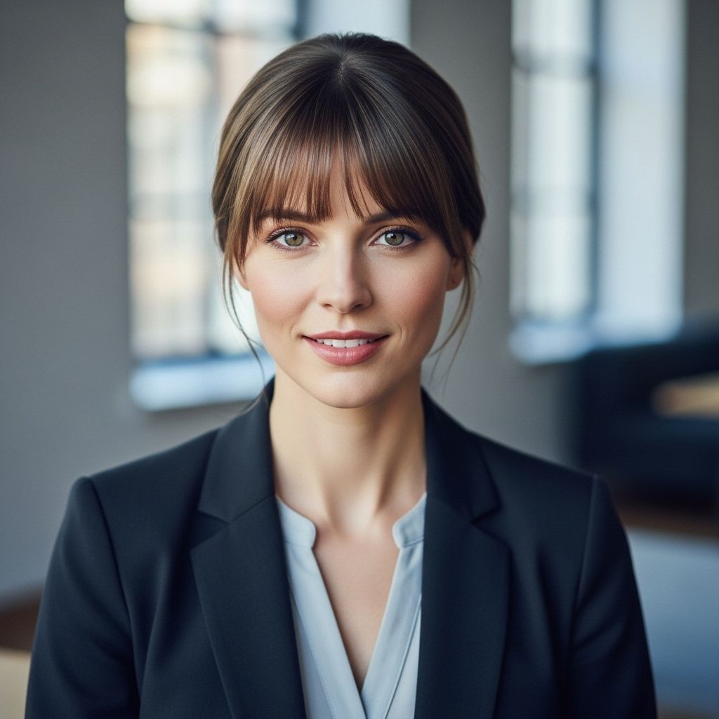 Find out how to style your bangs for job interviews and why showing your eyes is key to making a strong impression.