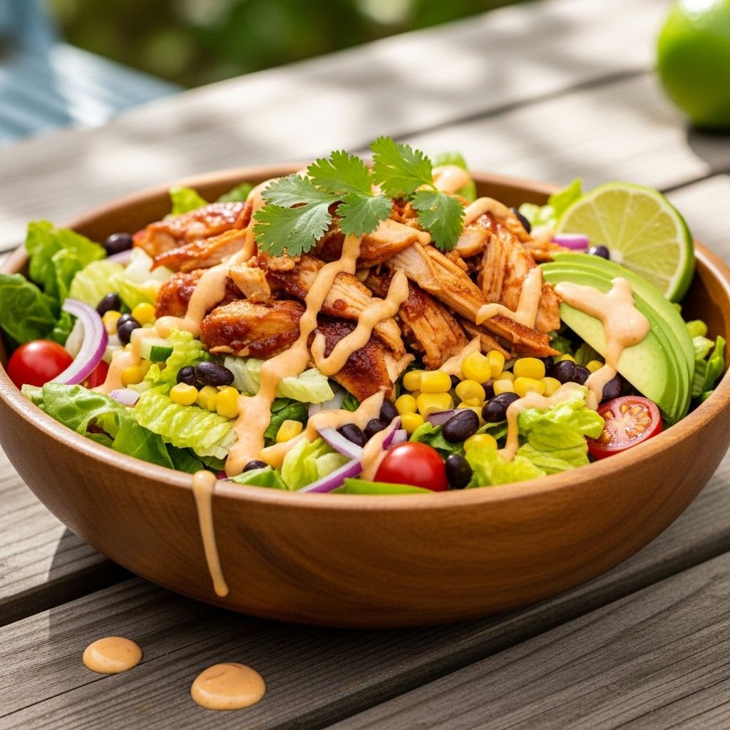 A smoky-sweet dish with bold grill flavors, crisp vegetables, and creamy avocado.