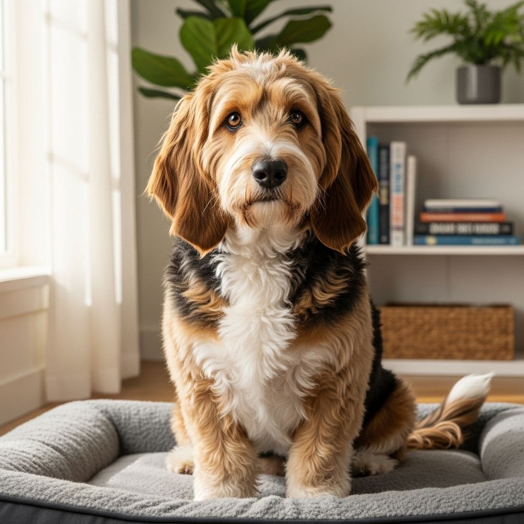 A gentle, intelligent companion that thrives on family interaction and moderate activity.