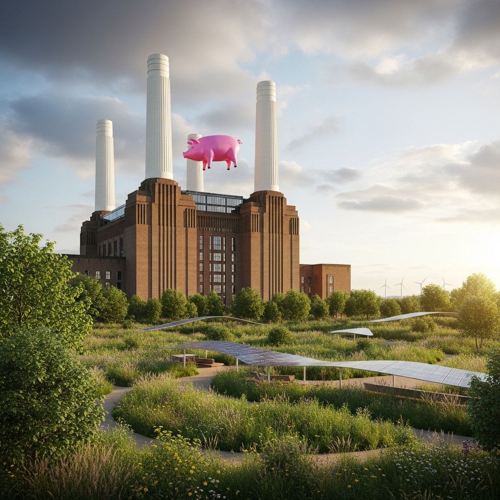 From Power to Progress: Battersea, Pink Floyd, and a Green Revival How the iconic Battersea Power Station, immortalized by Pink Floyd, is evolving from a symbol of industrial might to a beacon of sustainable urban renewal.