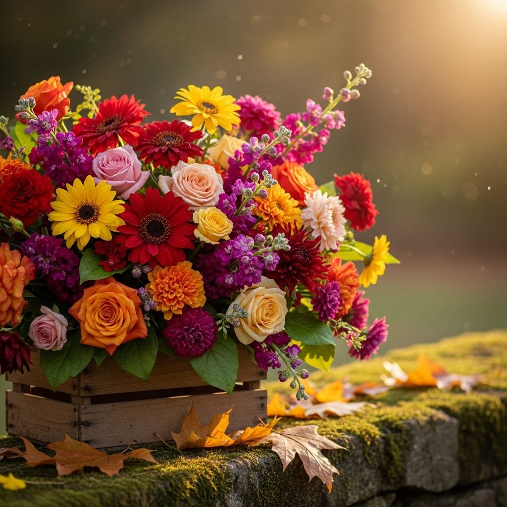 Late-season blooms extend color and invite pollinators to fill cool-weather gardens.