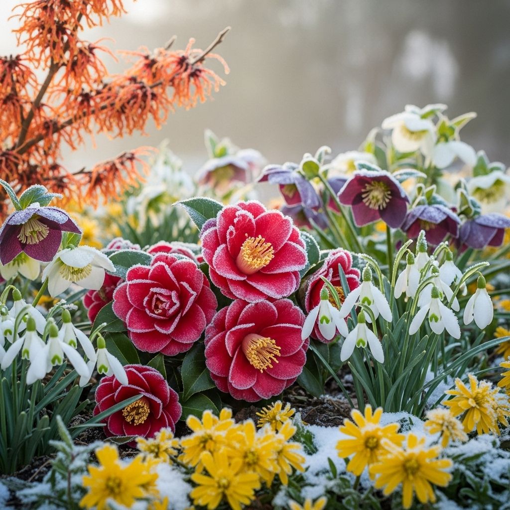 These hardy bloomers transform frosty landscapes into cheerful retreats all season long.