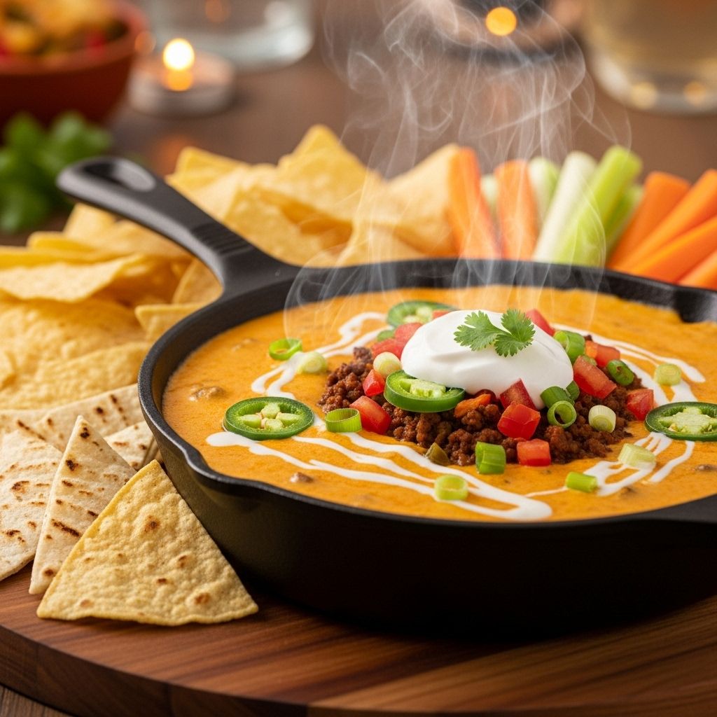 A warm, creamy cheese blend spiced with peppers and onions for irresistible snack moments.