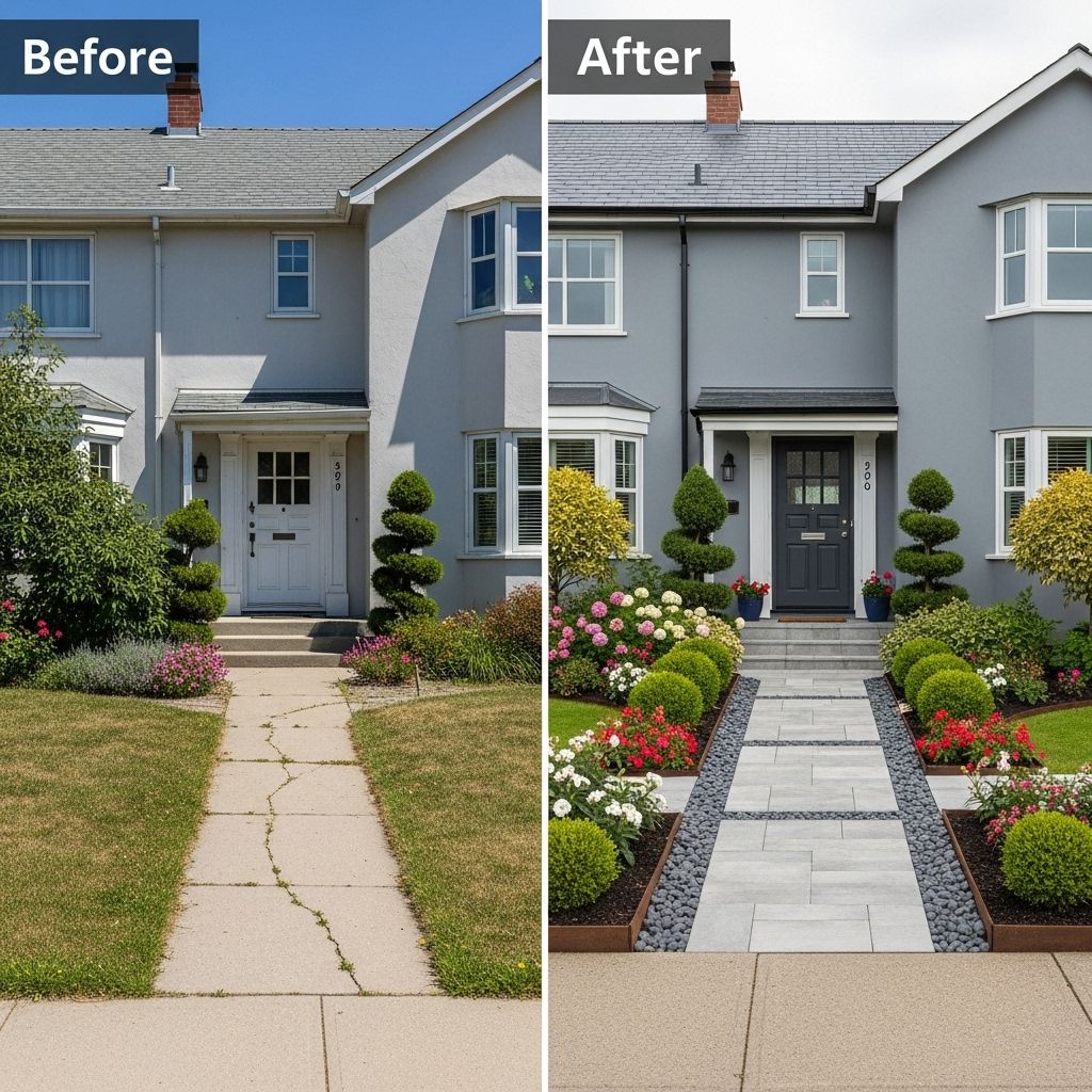 Simple paint, lighting, and landscaping upgrades can give any façade a stunning new look.