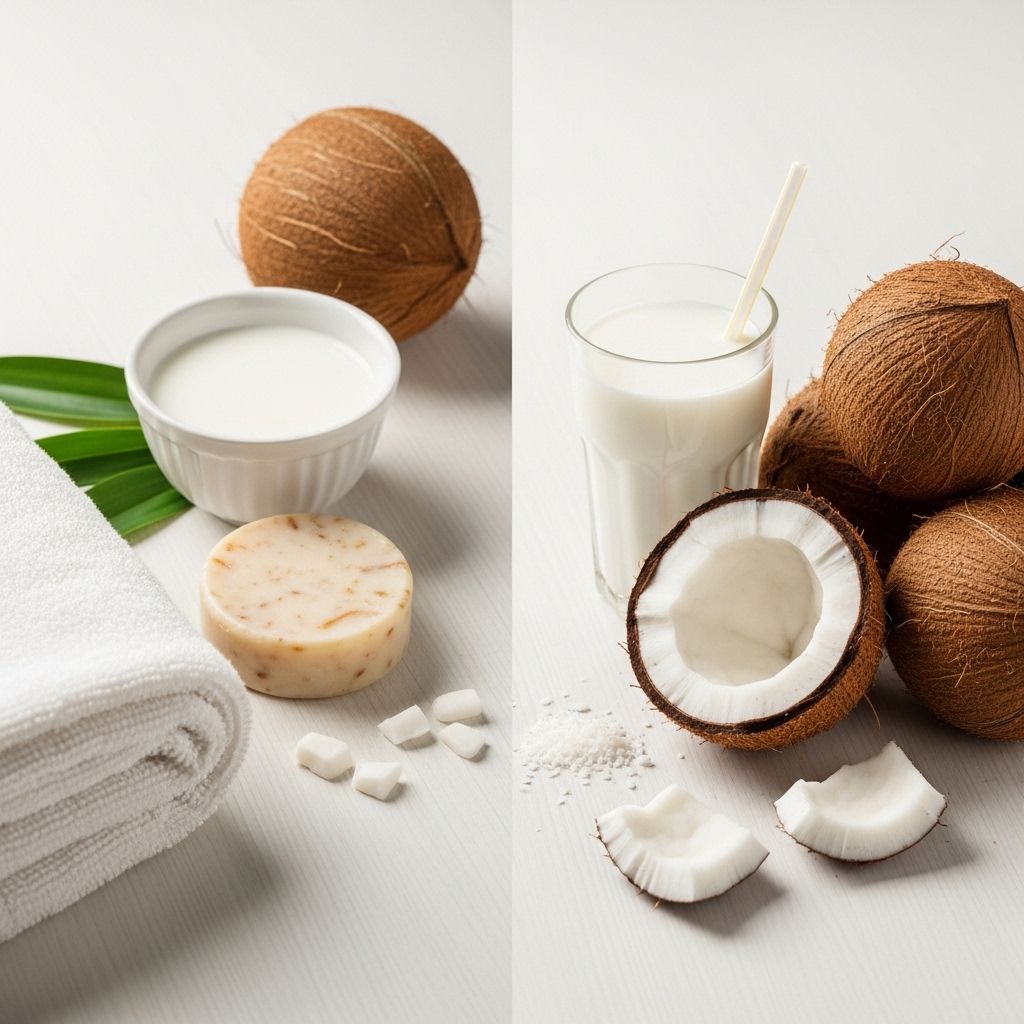 Benefits of Coconut Milk for Skin, Hair, and Health A creamy extract brimming with fatty acids and antioxidants to deeply nourish and protect.
