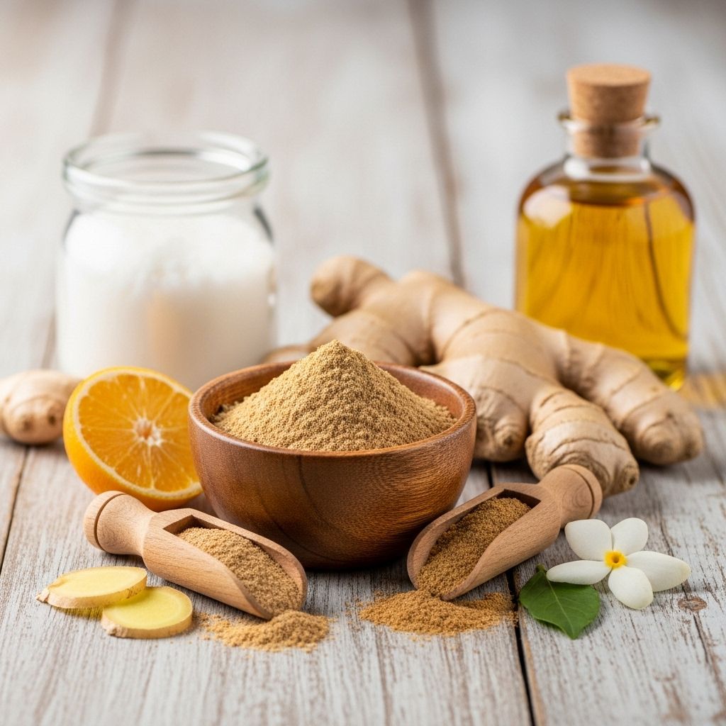 Benefits of Ginger Powder for Skin, Hair, and Health Rich antioxidants in this spice calm inflammation, strengthen strands and boost radiance.