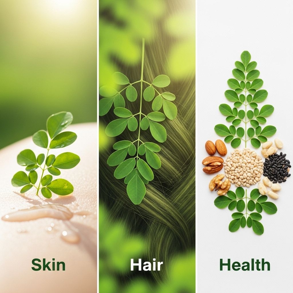 Benefits of Moringa Leaves for Skin, Hair, and Health This versatile superfood enriches hair follicles, soothes skin, and boosts overall vitality.
