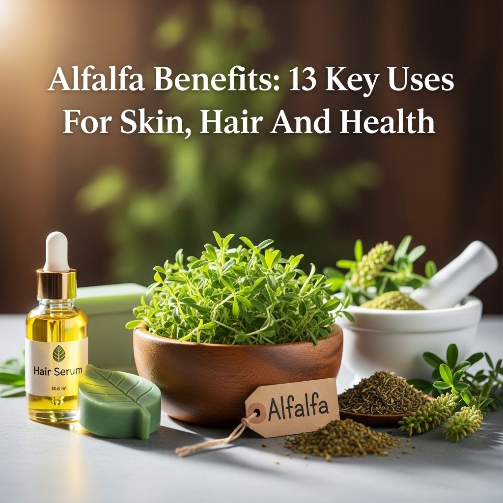 13 Incredible Benefits of Alfalfa for Skin, Hair, and Health A centuries-old supergreen that nurtures wellness and promotes natural radiance.