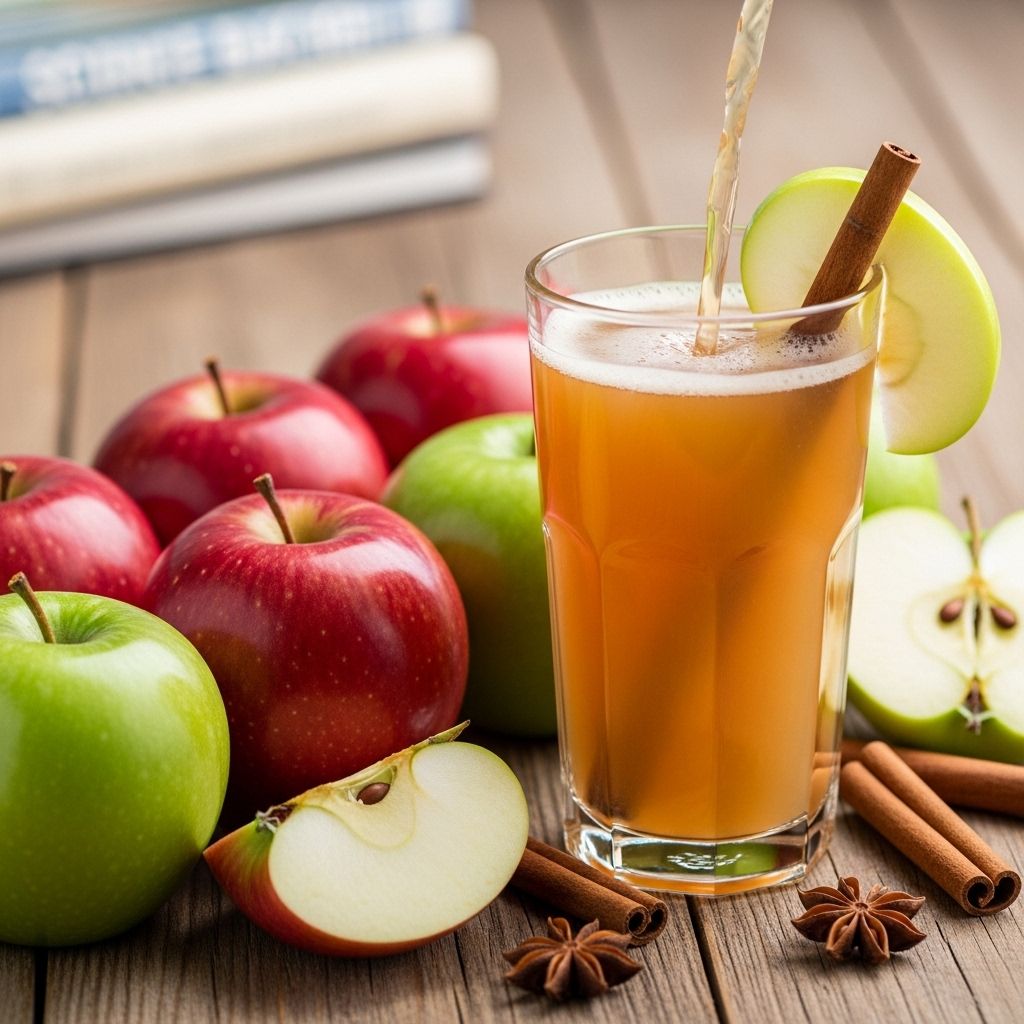 Apple Juice: Science-Backed Benefits, Nutrition, & Side Effects A blend of antioxidants and electrolytes revitalizes circulation and enhances skin glow.