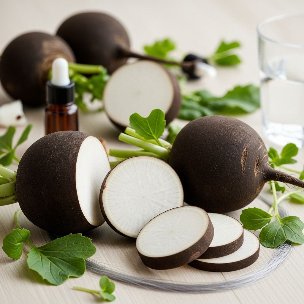 17 Remarkable Benefits of Black Radish for Skin, Hair, and Health A peppery superfood that purifies, renews complexions, and strengthens tresses.