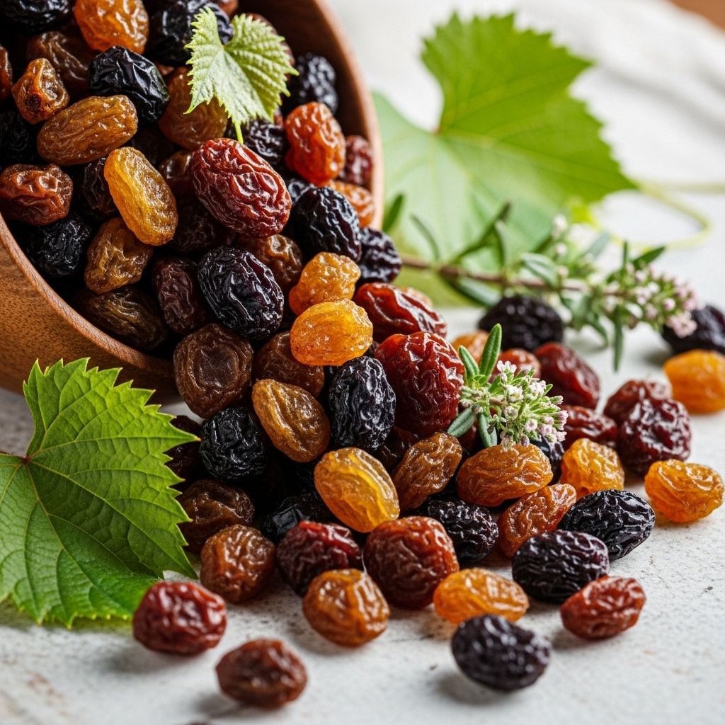 Raisins deliver antioxidants to revive your complexion, fortify tresses, boost vitality.