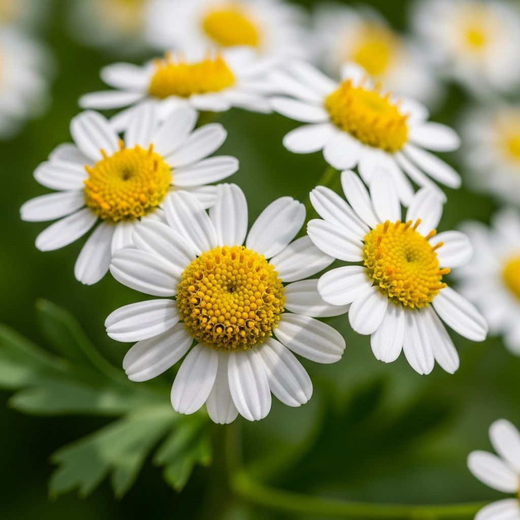 Feverfew: Nature’s Remedy for Skin, Hair, and Health Potent botanical action to calm irritation, defend cells, and fuel your body's balance.