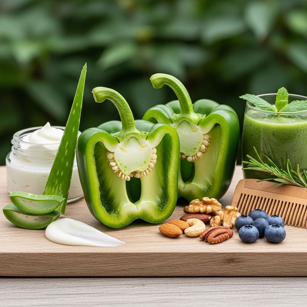 Add green peppers to your routine for radiant skin, stronger hair, and lasting vitality.