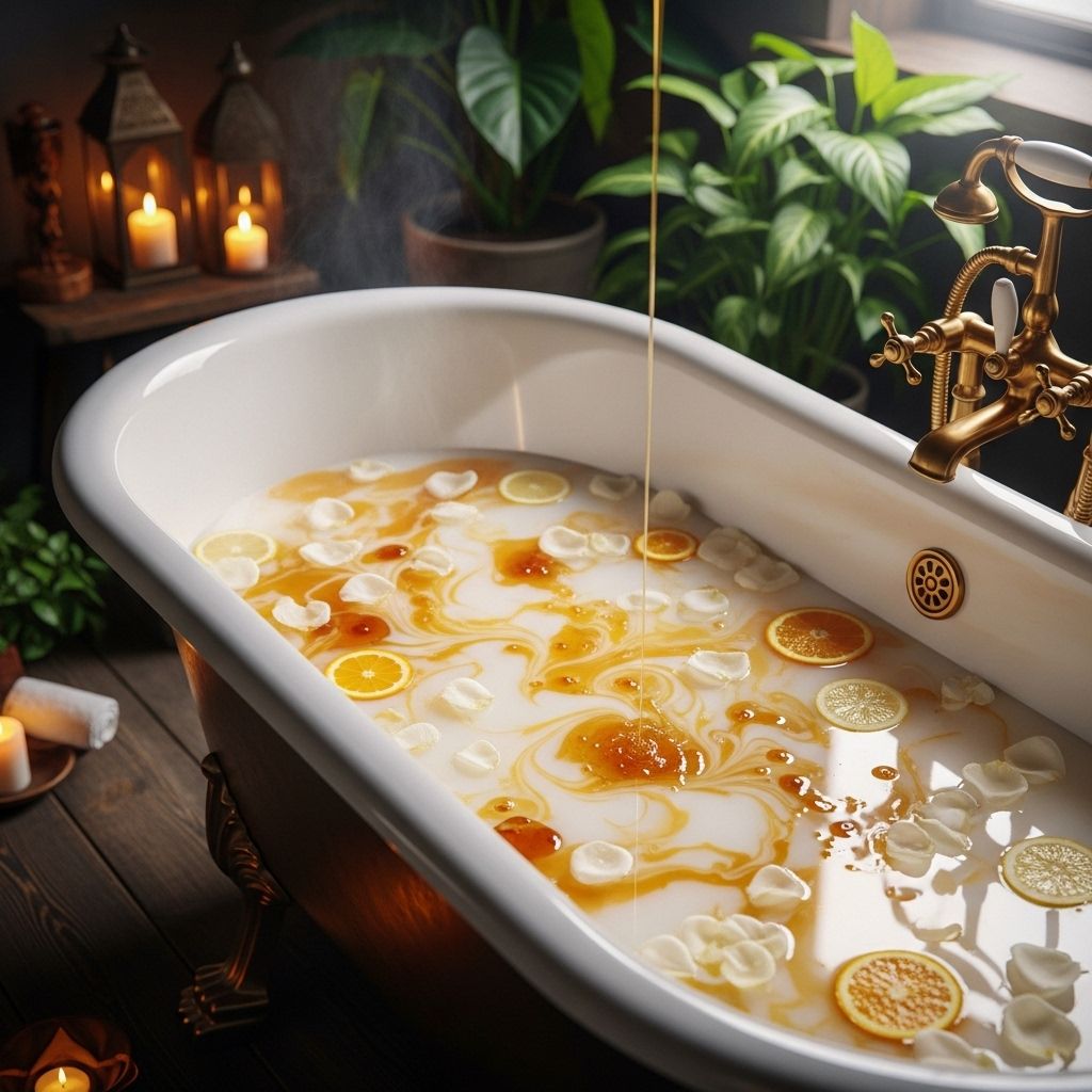 10 Incredible Benefits Of Milk And Honey Baths For Skin And Relaxation A creamy, soothing ritual that evens tone, locks in moisture, and melts away stress.