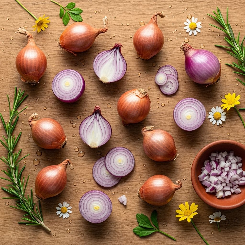 13 Powerful Benefits Of Shallots For Skin, Hair, And Health A modest kitchen bulb delivering potent nutrients for enhanced glow, strength, and vigor.
