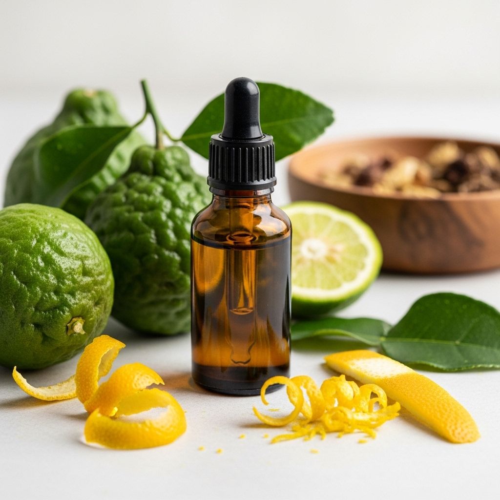 Bergamot Essential Oil: Benefits, Uses, and Precautions Citrus aroma soothes stress, eases digestion, enhances skin glow, and freshens breath.