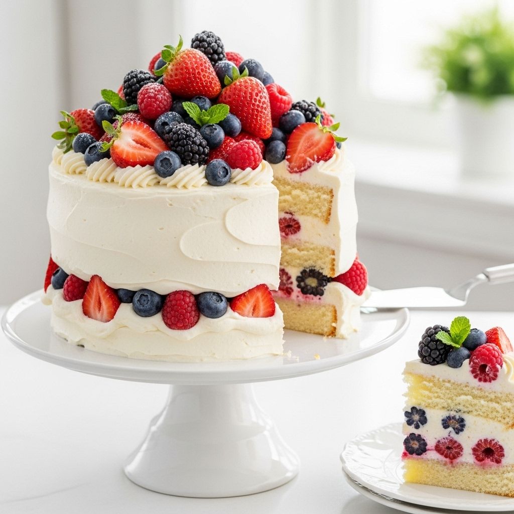 Whipped mascarpone and fresh berries create a light dessert perfect for any gathering.